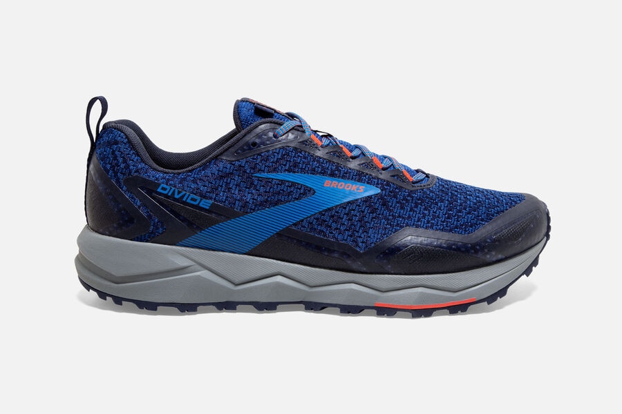 Brooks Divide Mens Closeouts - Trail Running Shoes Blue/Navy/Pink Sale ...