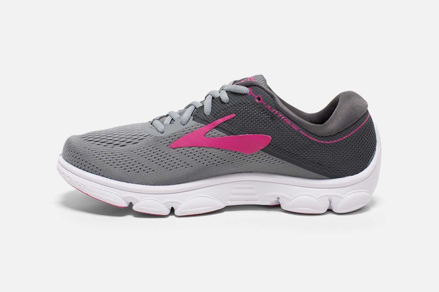 Brooks Anthem Womens Online - Road Running Shoes Grey/Rose Clearance Canada